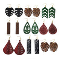 Wholesale Wood Earring Geometric Wooden Earrings Hawaiian Jewelry for Women Girls