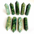 Wholesale Natural Hand Carved Green Crystal Quartz Tower Wand Emerald Points For Gift Decoration