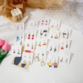 Wholesale Asymmetric Bear Music Character Cartoon Earrings Sweet Bow Cat Kawaii Earrings for Women