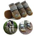 Wholesale Hot Selling 4Pcs/Set Pet Shoes & Socks Non-slip Breathable Dog Boots Microfiber Cloth Rubber With Reflective Strips