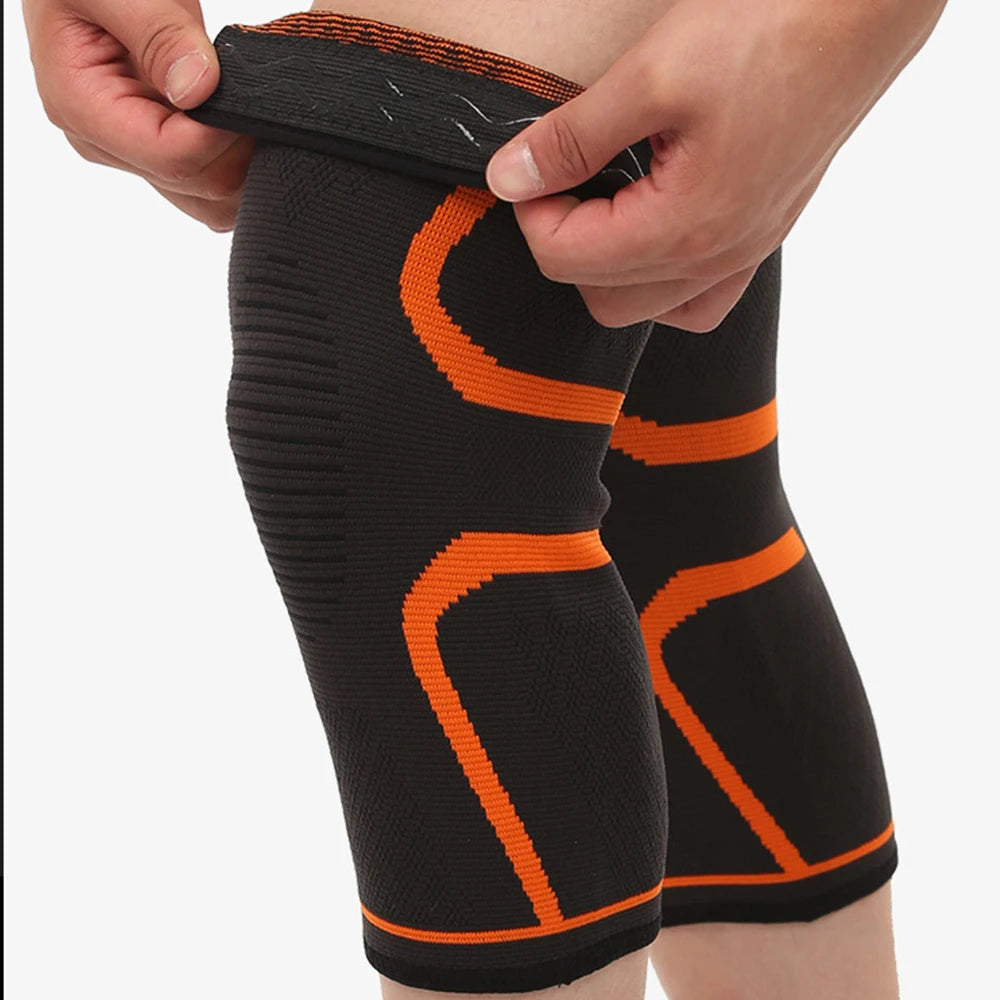 Elastic Nylon Sport Compression Knee Pad Sleeve Knee Brace for Basketball Volleyball