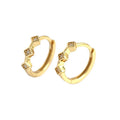 925 Silver Huggie Hoop Earrings Fashion Minimalist Rhombus Diamond Shaped 18k Gold Plated Geometric Earring Jewelry Women