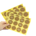 120pcs Per Pack Christmas Old Man Kraft Paper Sealing Sticker for Handmade Products Package Label