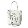 Customized Eco-friendly Cotton Canvas Bulk Bags Silk Printing Tote Bag Shoulder Shopping Bag with Zipper Eco