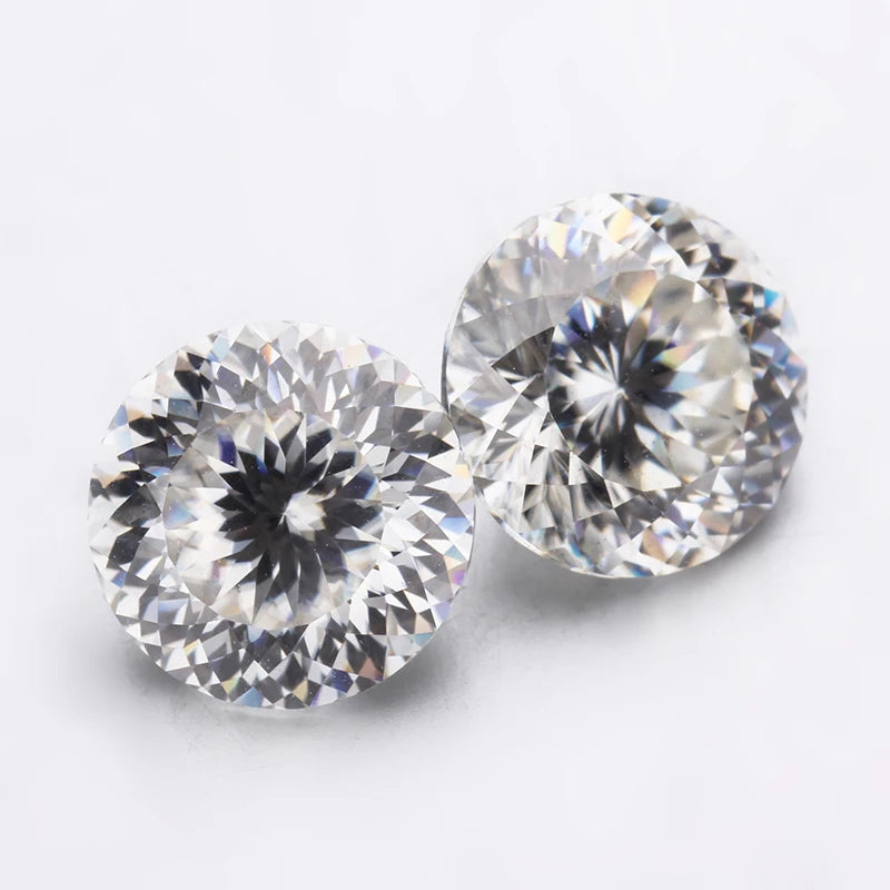 Starsgem Round Shape 8mm D Color Portuguese Cut Moissanite Loose Stone