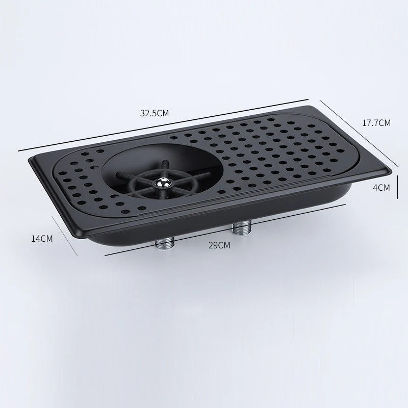 Hot Selling Reusable Stainless Steel Glass Rinser Cup Washer Automatic Sink Rinser for Bar Tools