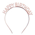 XJH Celebrated European American Birthday Party Decoration Happy Birthday Letter Headband for Diwali Occasion