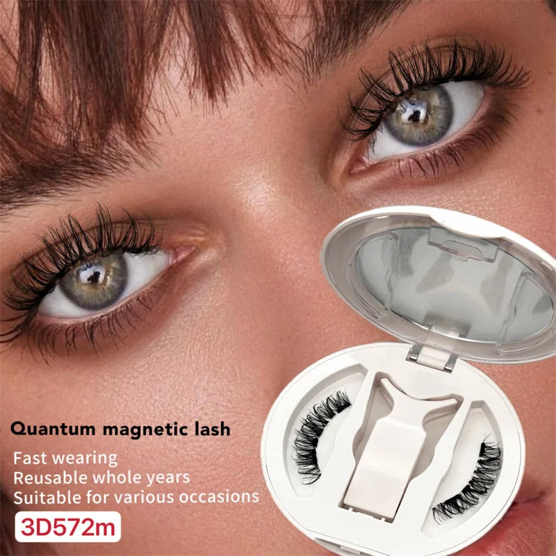 SL LUXURY Magnetic Lashes Top and Bottom Magnetic Lash Sets WITH  Magnetic Lash Clip