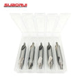 SUBORUI OEM/ODM M2 1-5mm HSS 60-Degree Angle R Type Center Drill Bits for Metal Drilling Holes