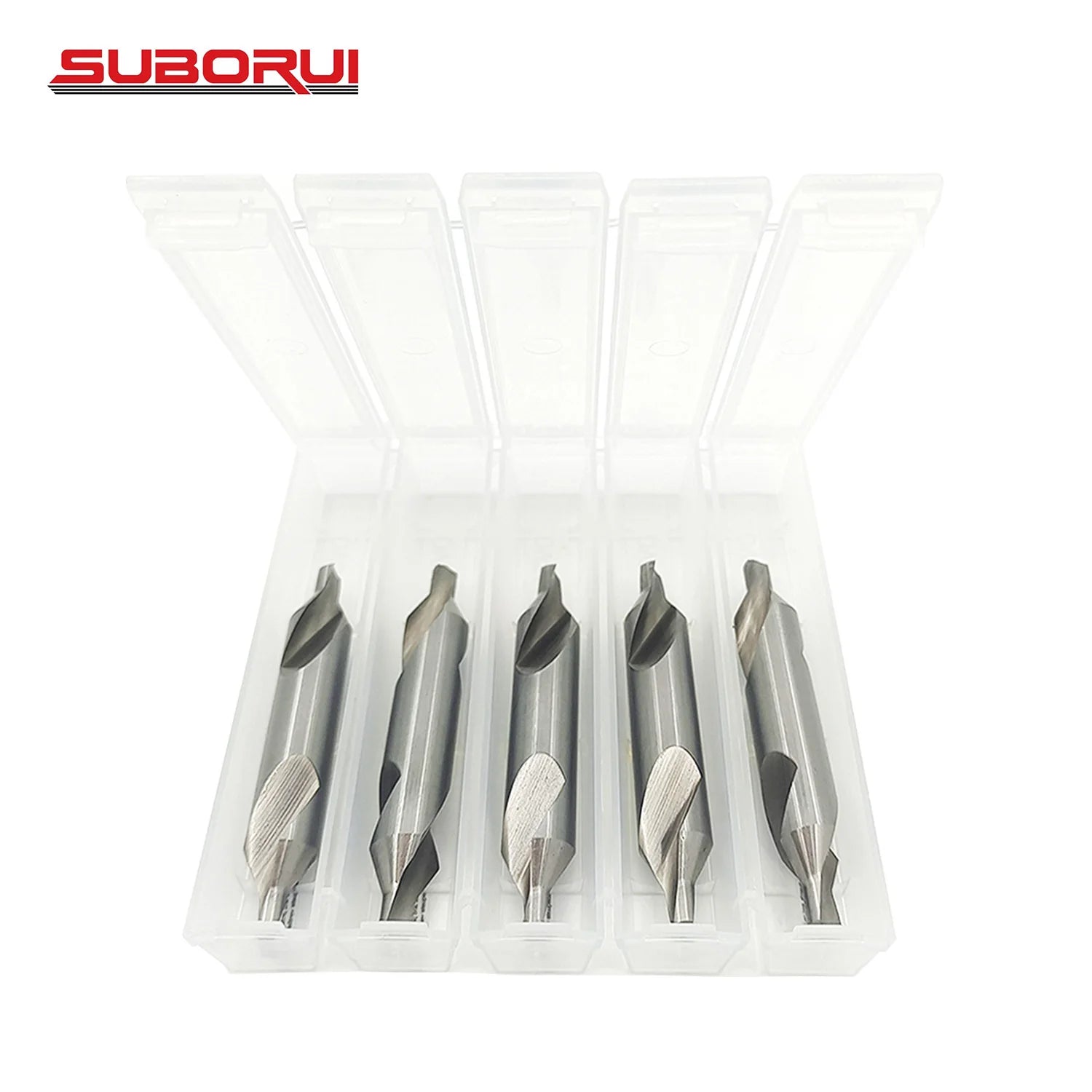 SUBORUI OEM/ODM M2 1-5mm HSS 60-Degree Angle R Type Center Drill Bits for Metal Drilling Holes