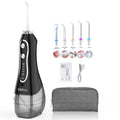 Rechargeable and Portable Water Flosser with 5 Tips  for Personal Teeth Whitening Oral Jet Flosser