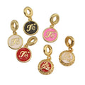 JS1815 Hot Sale 18k Gold Plated Multi Colored Enamel Fe Retro Soda Bottle Caps Charm Pop Beer Bottle-Top Slider Dangle Charm