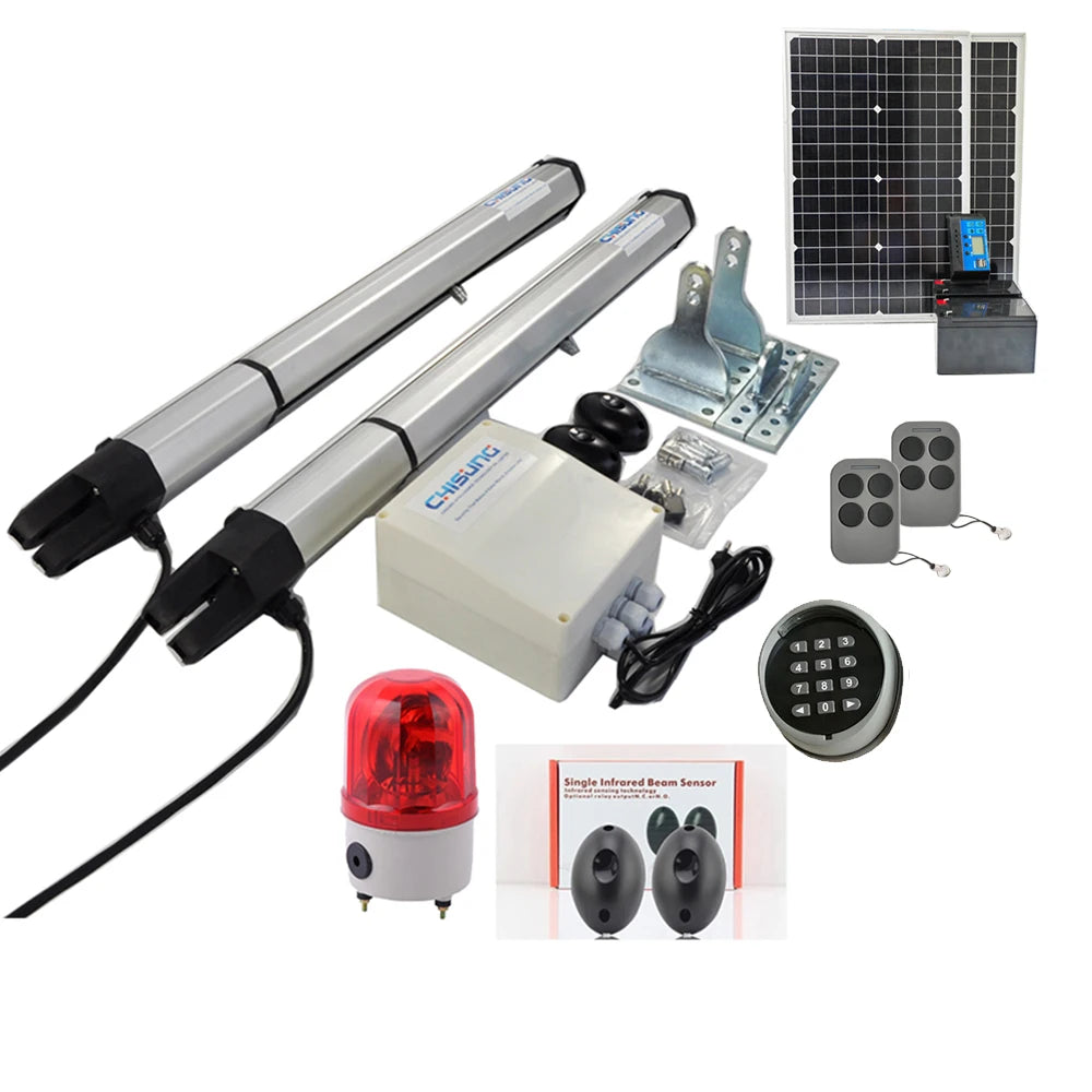 CHISUNG Heavy Duty Double Arm 200KG*2 Remote Swing Gate Opener Electric DC24v Motor Without Limit Switch for Cheap