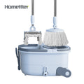Lazy's Hand-Free 360Â° Spin Magic Mop Stainless Steel Pole Easy Life Wheel Bucket Extensible for Efficient Household Floor