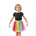 Kids Rainbow Skirt 1-10 Years Ballet Tutu 2024 Cotton Toddler Pleated Skirts for Girls Multi Color Tutu Infant Girl Tulle Skirt