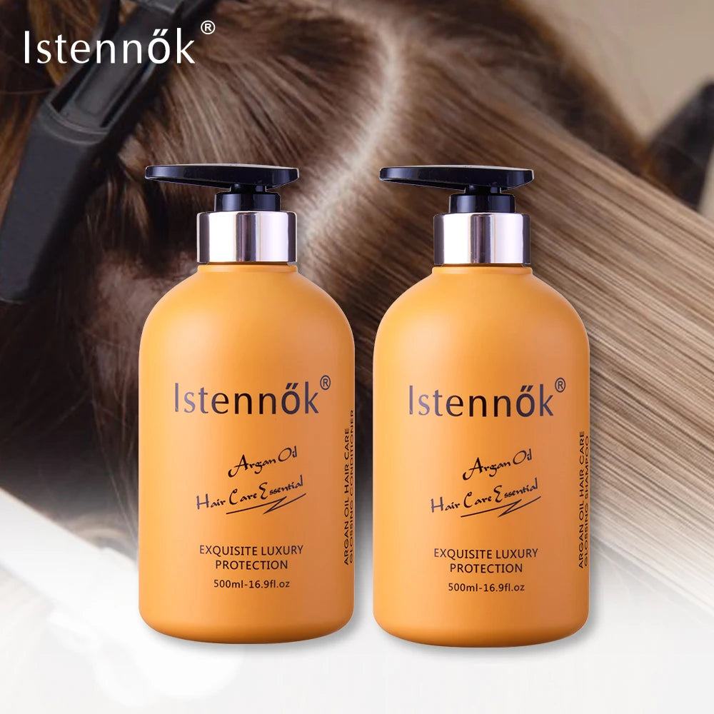 Sulfate Free Moroccan Argan Oil Moisturizing Mineral 2-in-1 Hair Repair Shampoo & Conditioner Customizable Private Label