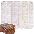 12 Grids/Pack Mix Sizes Half Round Pearls Flat Back White Black Resin Beads Diy Jewelry Making Pearls for Nails