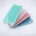 Wholesale 36 Grid Square Quick Freezer Silicone Ice Cube Tray Reusable Ice Cube Mold Ice Trays With Lid