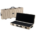 GLARY Stackable Hard Compound Bow Case Box Waterproof Gun Storage Case Box Shockproof Plastic Long Gun Case Box with Wheels