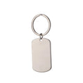 Laser Engraved Blank Logo Custom Name Unique Alloy Keychains Laser Blank Metal Keychains