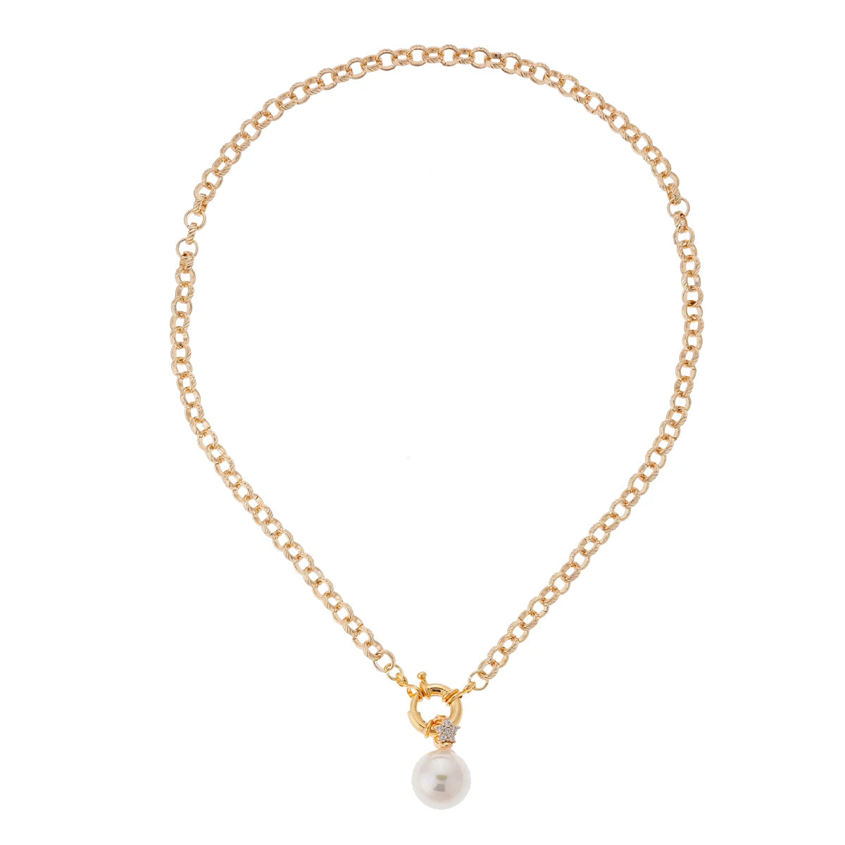 Hanpai New Design Crystal White Shell Necklace Turquoise Necklace Heart Stainless Steel Necklaces for Women