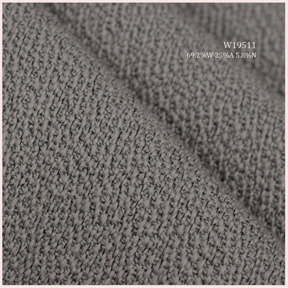 Superior Comfort Wool Blend Fabric 69.2%W 25%A 5.8%N Upholstery Merino Wool Fabric for Sofa Curtain Pillow Bag