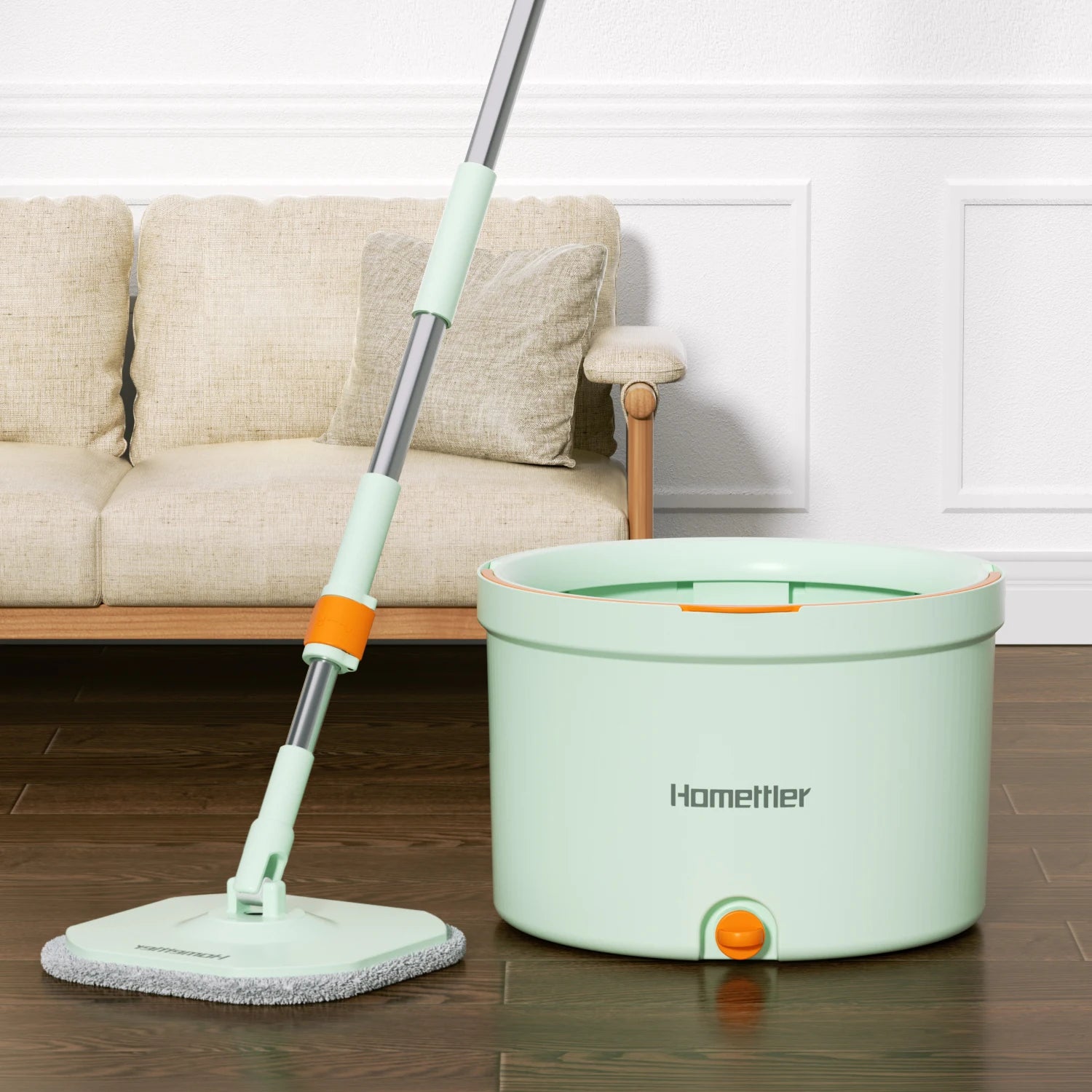 Household Items 2023 Kitchen Microfiber 360 Spinning Mop Self-Wringer Telescopic Handle Eco-Friendly Bucket Mops for Floor
