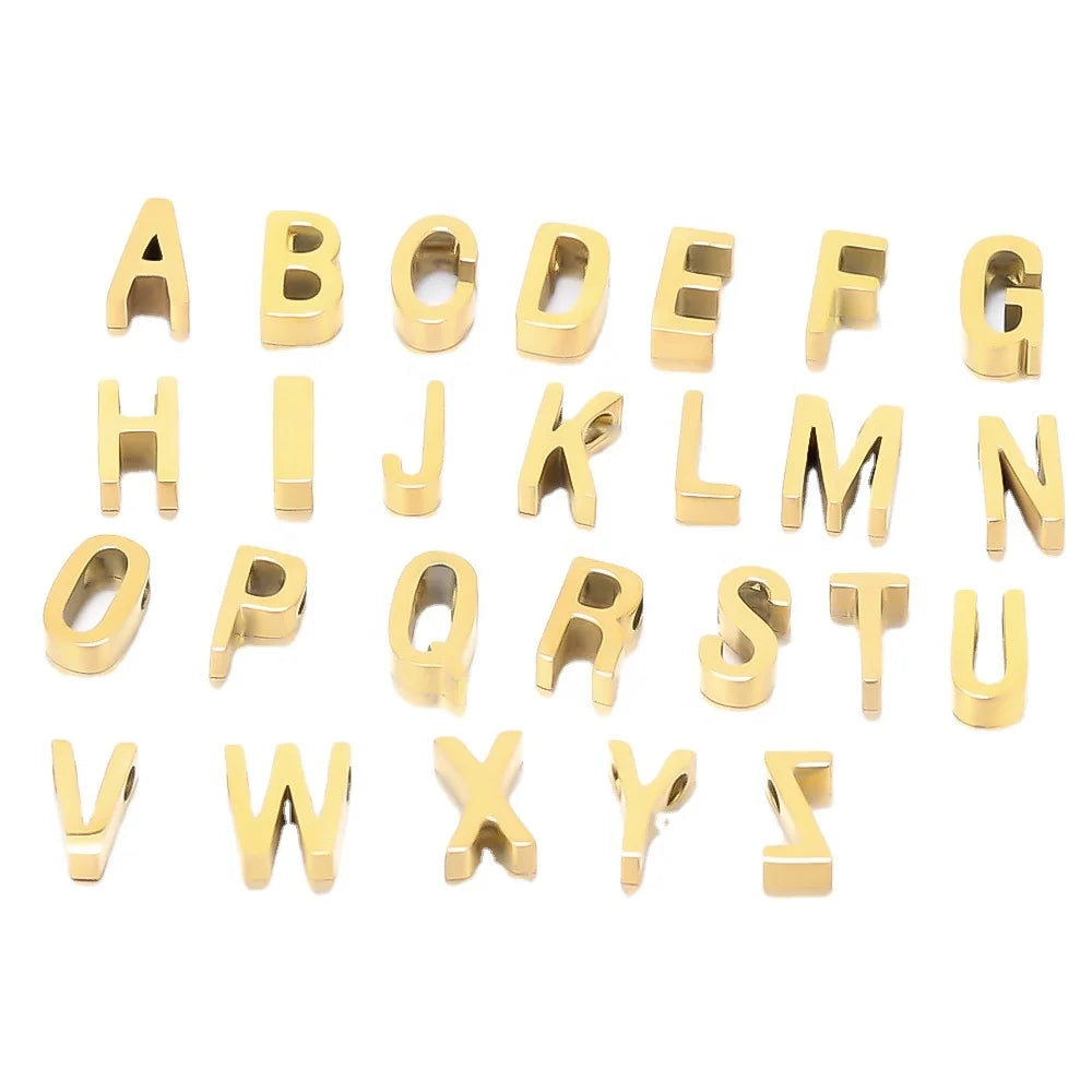 Letters Beads Bracelet Charms DIY Jewelry Making Spacer Beads Necklace Findings Components Accessories