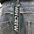 Wholesale Custom High Density Promotional Gifts Car Key Chain Woven Keychain Key Tag