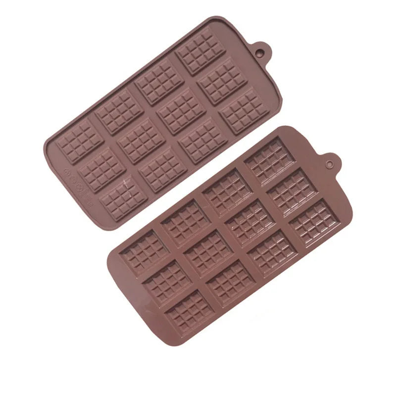 BPA Free Non-stick Mini Cookie Waffle Mold Silicone Chocolate Bar Mould