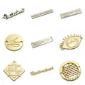 Competitive Price Provide Custom Silver Plate logo Stamping Clothing Metal Labels for Dress