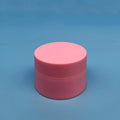 Custom Silk Printing PP Small 15ml 5g 15g 30g 50g100g Empty Colorful Plastic pink Matte Eye Lotion Cream Cosmetic Cream Jar