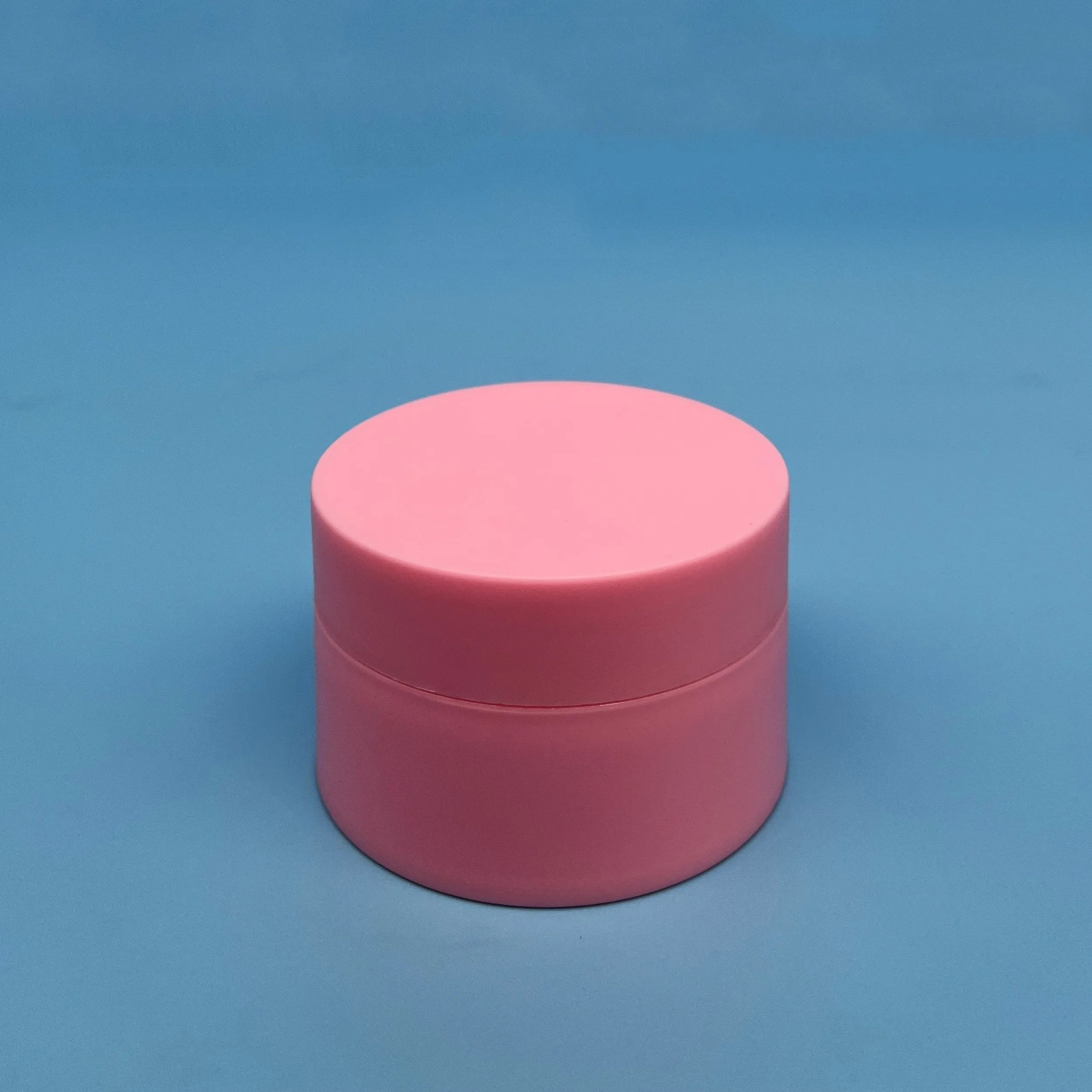 Custom Silk Printing PP Small 15ml 5g 15g 30g 50g100g Empty Colorful Plastic pink Matte Eye Lotion Cream Cosmetic Cream Jar