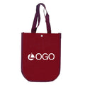Custom Eco-Friendly Non-Woven Button Closure Tote Bag Hot Curved Corners PC Recycled Reusable Letter Pattern Shopping Gifts