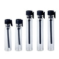 Empty Perfume Sample Bottles Mini Glass Refillable Sample Vial Containers with Black Cap