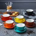 Ceramic Coffee  Wholesale Handmade Porcelain Coffee Ceramic Cup with Saucer
