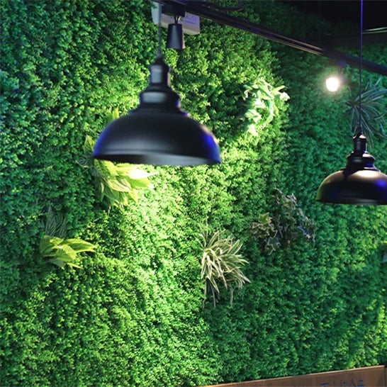E07086-2 3d Flower Walls Decor Wedding Backdrop Grass Wall Artificial Fake Grass Wall Panel for Home Shop Art Decor
