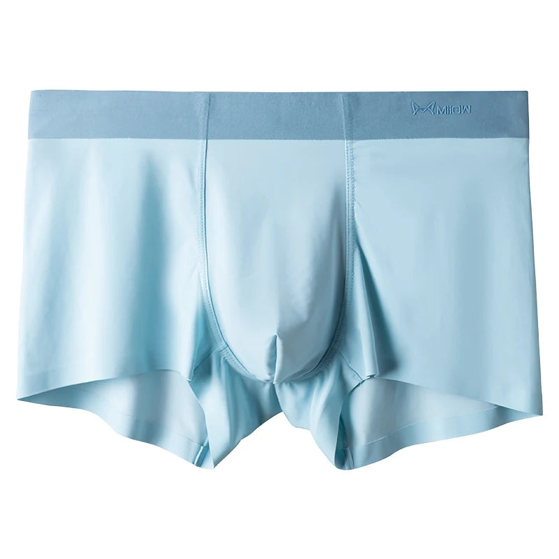 Men's Mid-Rise Boxer Briefs Plus Size Breathable Quick Dry Underwear Custom Logo Fabric Weaving for Boys