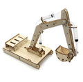 DIY Hydraulic Excavator Wooden Model Building Kits Assembly Toy Gift for Children Adult