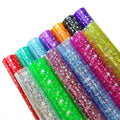 0.35mm PVC Glitter Foiled Dot Laser Effect Star Shiny Film for Book Cover Various Sofa Bag Garment Football Decorative