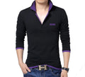 Wholesale Custom Mens' Long Sleeve Blank Polo Shirts