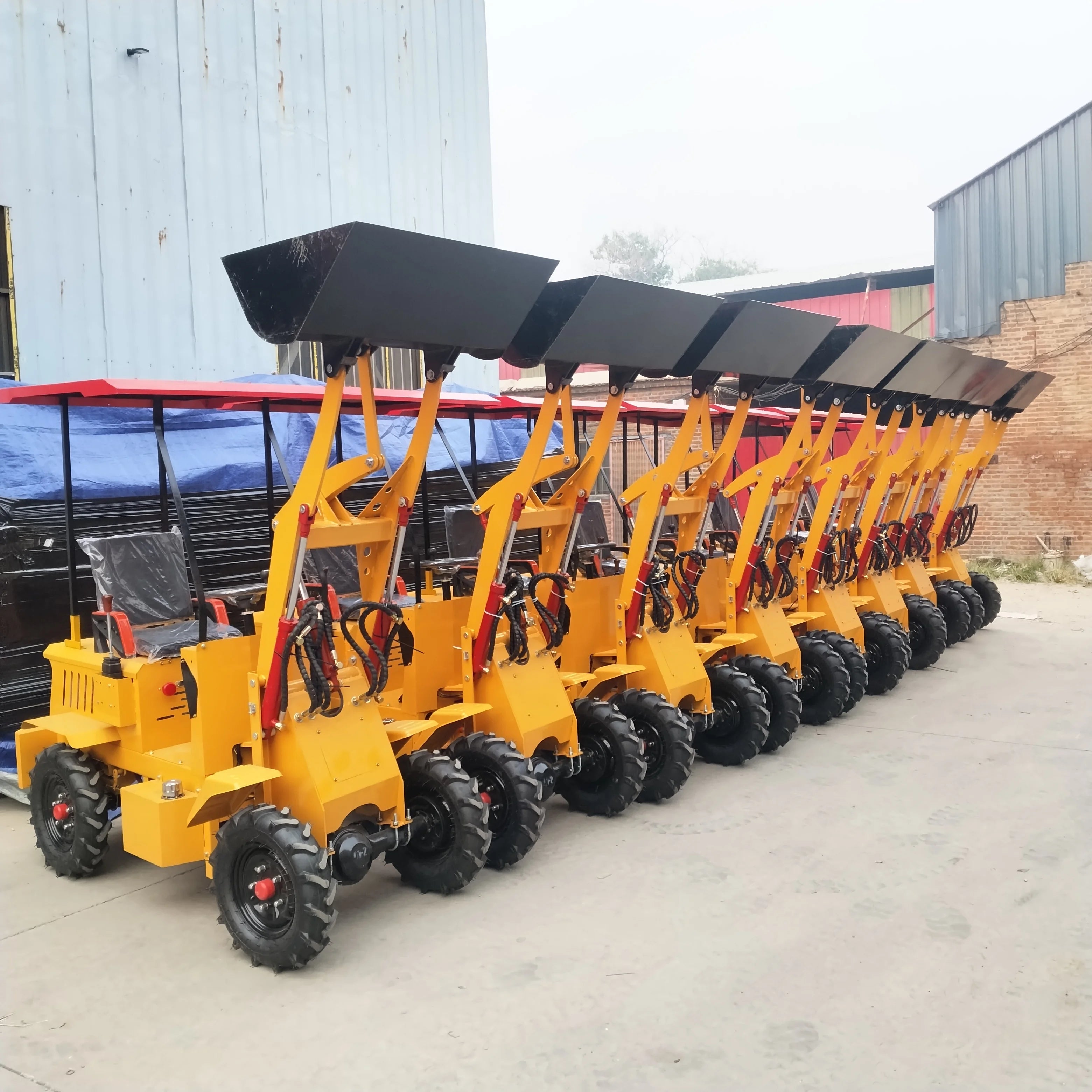 Mini Farm Electric Battery Loader 500Kg 600Kg Mini Loader Electric for Sale