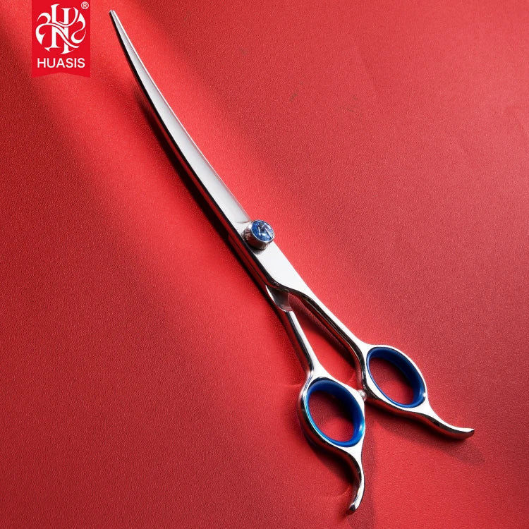 7 Inch Curved Stainless Steel Cutter Shears High Quality Eco-Friendly Dogs Grooming Scissors 440c Groomer Tools