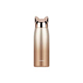 Cute Cat Ears Water Bottle Stylish Tumbler Flask Vacuum Thermos Stainless Travel Mug