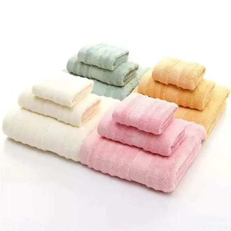 High-End Organic Bamboo Bath Towel Set 500gsm Quick-Dry Jacquard Factory Wholesale Compressed Disposable for Children