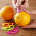 Plastic Orange Peelers Zesters Lemon Grapefruit Fruit Slicer Opener Cutter Quickly Stripping Kitchen Tool Kitchen Gadgets