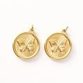 In Stocks Low Moq Gold Pendants Stainless Steel Hip Hop Rose Cross Charm Boho butterfly Pendant Charms Jewelry Accessories