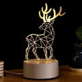 Popular Factory Price Custom Printed Acrylic Plaque Album with LED Night Light Novelty Gifts