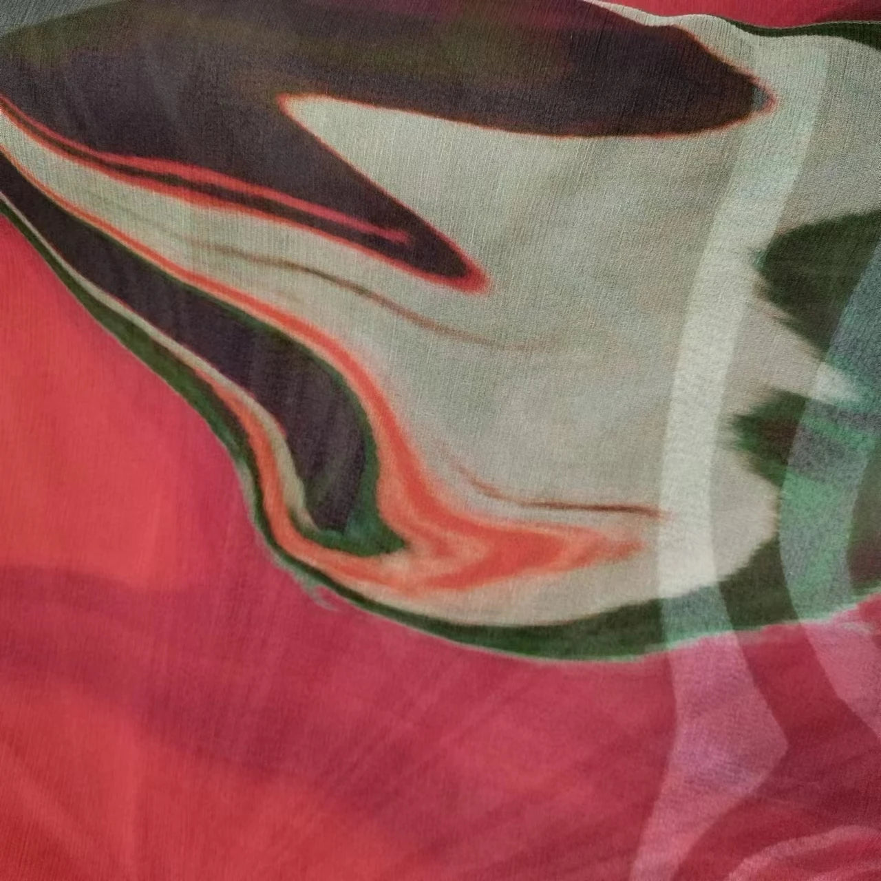 100% Pure Silk Printed Crinkle GGT 8mm 140cm Silk Fabric for Garment