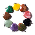 SC Natural Gemstone Large Heart Pendants & Charms Healing Crystal Pendant Handmade Carved Heart Carnelian Pendant for Necklace